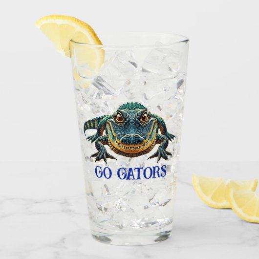 Verre Alligator - Go Gators (Devant glace)