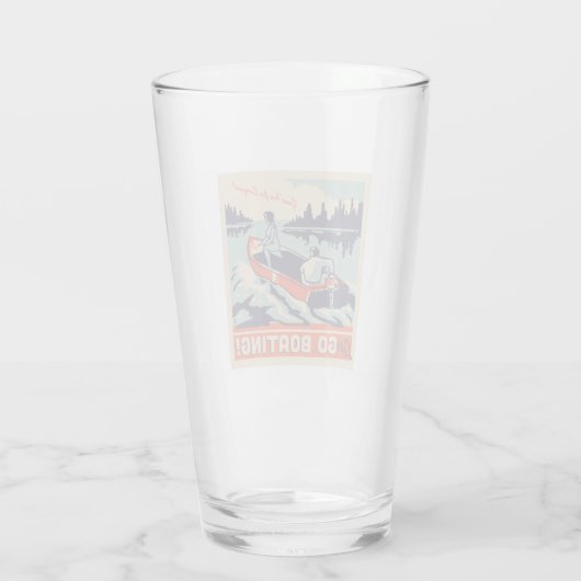 Verre Allons en bateau (Dos)
