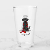 Verre Allons-y ! Black Lab Labrador Retriever Cute (Dos)