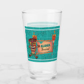 Verre Aloha Plages Tiki Torches Hawaiian Luau Bamboo (Devant)