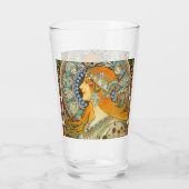 Verre Alphonse Mucha Art Nouveau Zodiac (Dos)