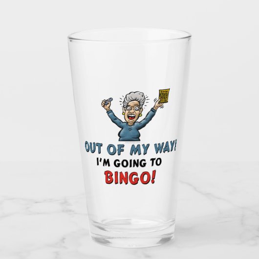 Verre Amateurs de bingo (Devant)