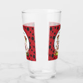 Verre Amateurs de coccinelle mignonne ajouter un nom (Gauche)