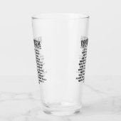 Verre Amateurs de livre textos texte argot sombre (Gauche)