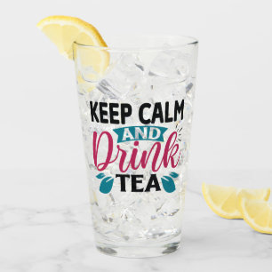 Verre amateurs de thé glacé mignon