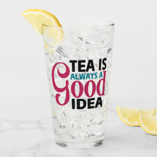 Verre amateurs de thé glacé mignon