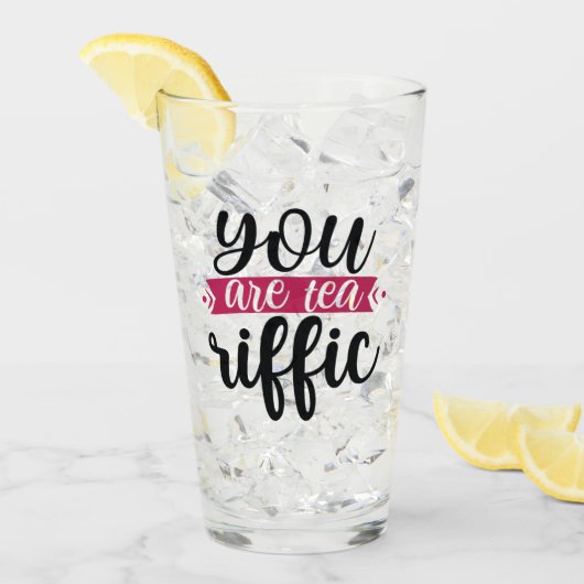 Verre amateurs de thé glacé mignon (Devant glace)