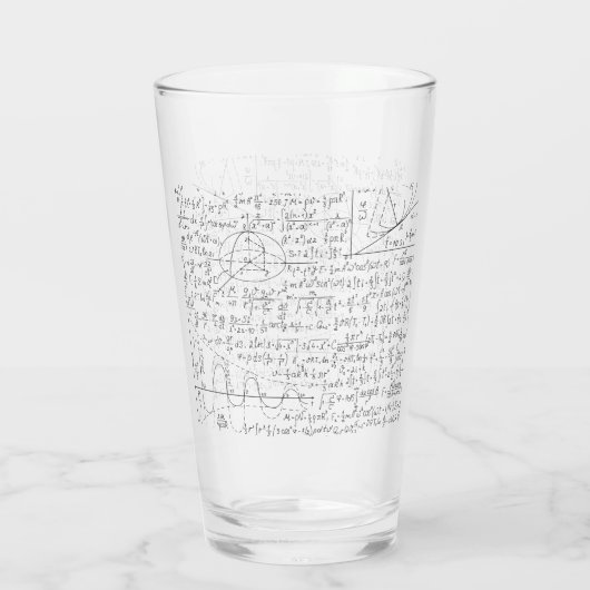 Verre Amateurs mathématiques, Formule mathématiques, Gee (Dos)
