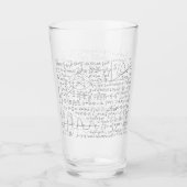 Verre Amateurs mathématiques, Formule mathématiques, Gee (Devant)