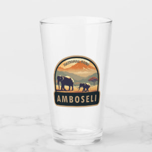 Verre Amboseli National Park Kenya Travel Art Vintage