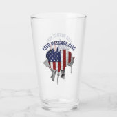 Verre américain déchiré, déchiré et déchiré (Dos)