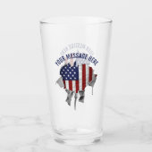 Verre américain déchiré, déchiré et déchiré (Devant)