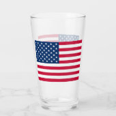Verre American Flag Glass USA (Dos)