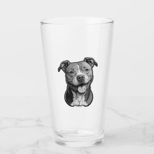 Verre American Staffordshire Terrier (Devant)