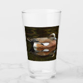 Verre American Wigeon Duck on Pond (Devant)