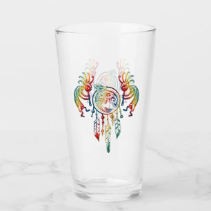 Verre Amérindien Kokopelli Whale Dreamcatcher 1