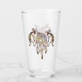 Verre Amérindien Kokopelli Whale Dreamcatcher 2 (Dos)