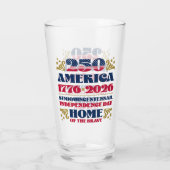 Verre Amérique : 250e anniversaire de l'indépendance de  (Dos)