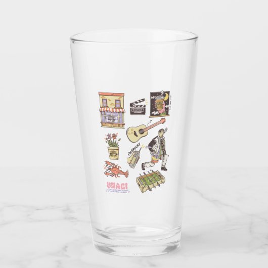 Verre AMIS™ | Graphique d'icônes de dessin (Devant)