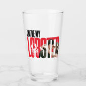 Verre AMIS™ | Rachel & Ross - Tu es mon homard (Devant)