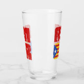 Verre Amor Catalan Love, Catalogne Estelada Drapeau (Gauche)