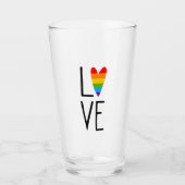 Verre Amour arc-en-ciel (Devant)