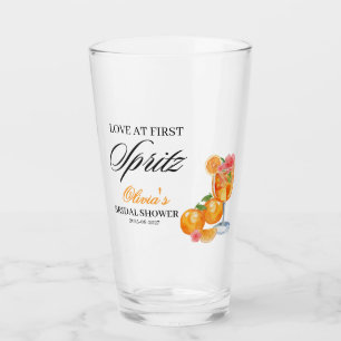 Verre Amour au premier Spritz Fête de douche de mariage