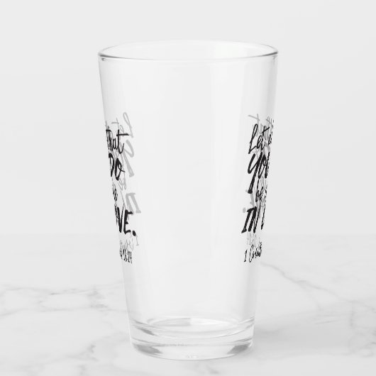 Verre Amour en action - 1 Corinthiens 16:14 Inspirationa (Gauche)