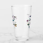 Verre Amour Explore Aventure Arrow Tribal Boho Design (Gauche)