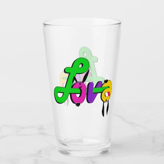 Verre Amour, Saint Valentin (Dos)