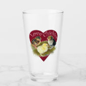 Verre Amoureuses des poussins (Devant)