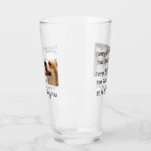 Verre Amoureux des chiens Funny Chien Dit 2 Photos (Gauche)