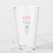 Verre Amoureux des chiens Husky (Dos)