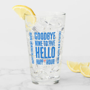 Verre Amusant Adieu 9 à 5 Bonjour Bonne heure de retrait