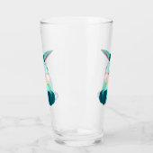 Verre amusant avec âne de bébé - Peinture (Gauche)