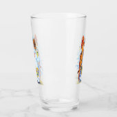 Verre amusant avec surfeur de neige d'été (Gauche)