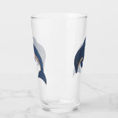 Verre Amusant Bleu Blanc Saupoudrage Océan Dolphin (Gauche)