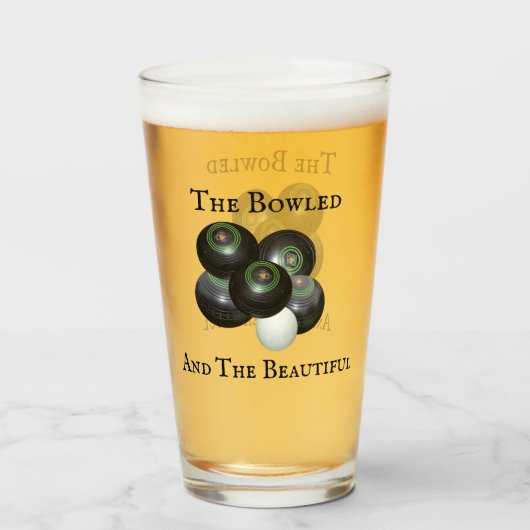 Verre Amusant Bowls De Pelouse Et Beau Design, (Devant (rempli))