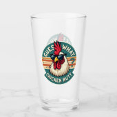Verre Amusant Retro Beurre De Poulet Conception De Plais (Devant)