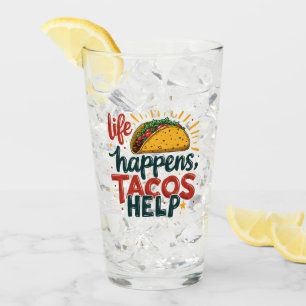 Verre Amusant Taco Lover Fiesta Humour alimentaire Art B