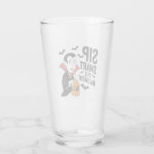 Verre Amusant Vampire Thème Halloween Design (Dos)