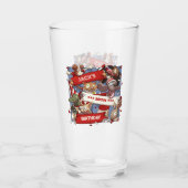 Verre Amusants Animaux Anniversaire Ajouter Le Nom Caric (Devant)