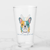 Verre Amusement Bouledogue Français (Devant)
