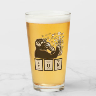 Verre Amusement découvert par singe de chimie