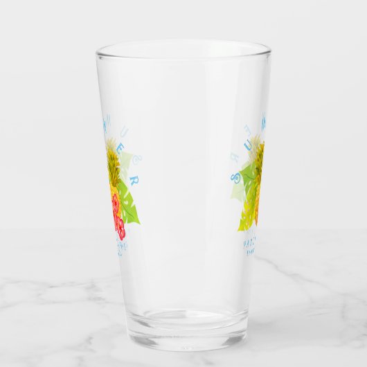 Verre Ananas Chic Blue (Gauche)