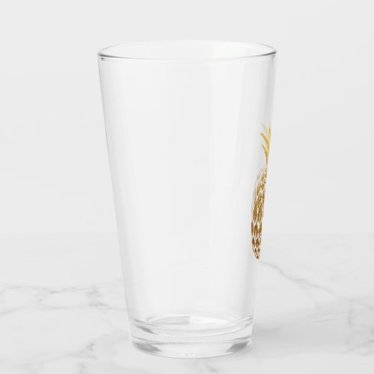 Verre Ananas Parties scintillant Or élégant (Droite)