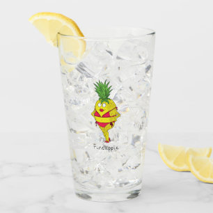 Verre Ananas Pin-up Girl Fruit drôle