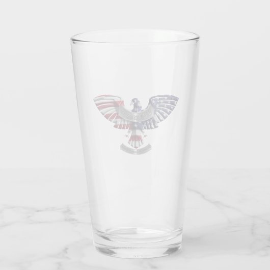 Verre Ancien Aigle Américain "Fier D'Avoir Servi" (Dos)