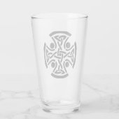 Verre Ancienne Croix Celtique à Entrelacs d'Art Fin (Dos)