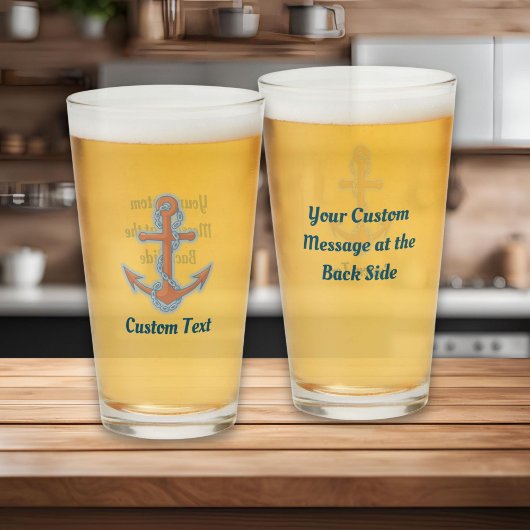 Verre Ancre avec chaîne
